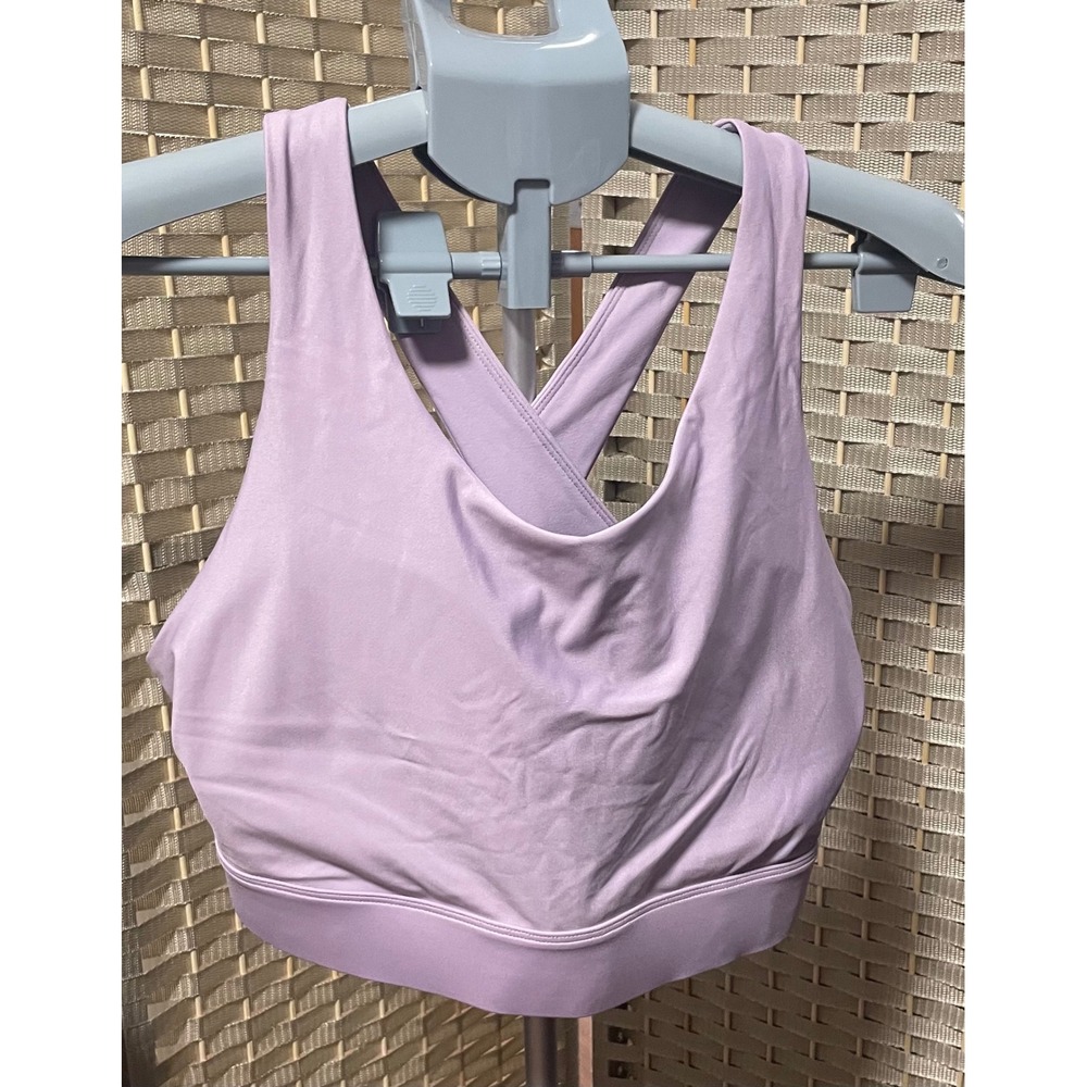 Fabletics No-Bounce High Impact Sports Bra Grape Taffy Purple XXL 1X